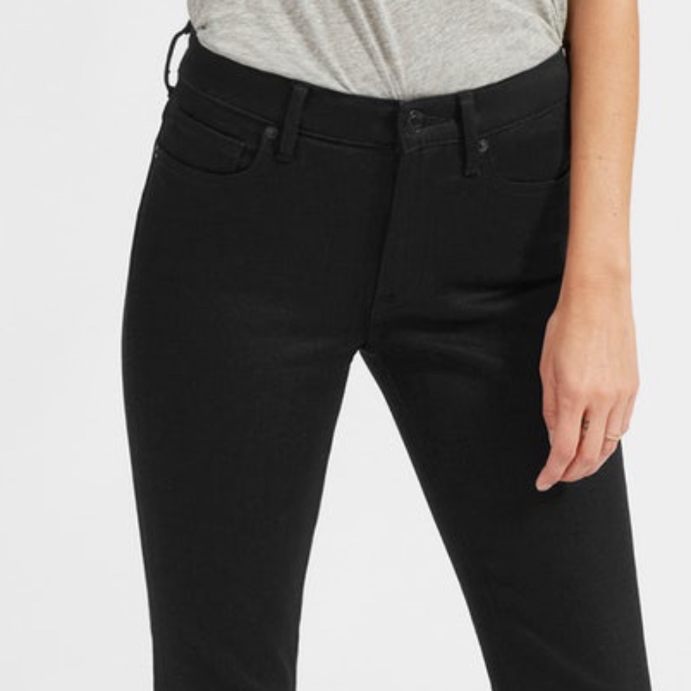 Everlane Mid Rise Skinny Black Jeans
